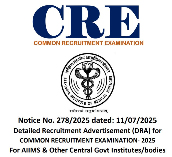 AIIMS Common Recruitment Examination (CRE) 2025