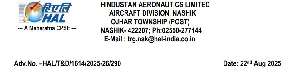 HAL Recruitment 2025 - 278 Posts
