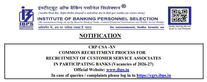 IBPS Clerk 2025 Notification
