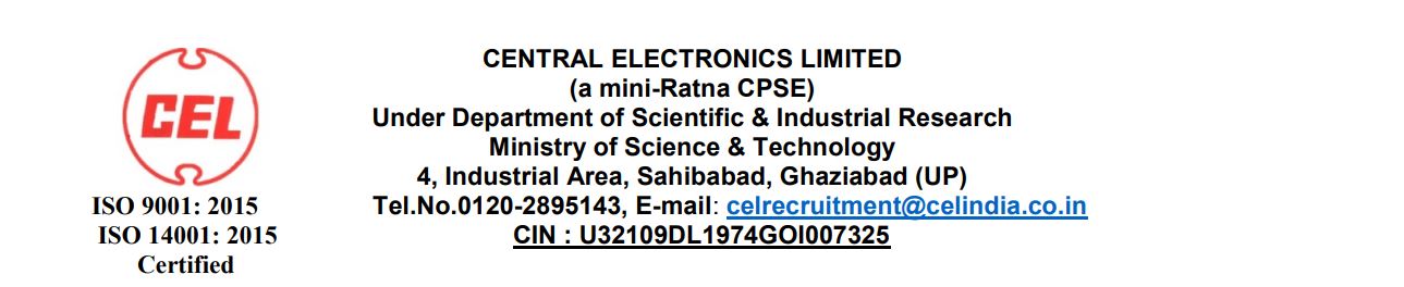Central Electronics Limited Recruitment 2025: 46 Posts