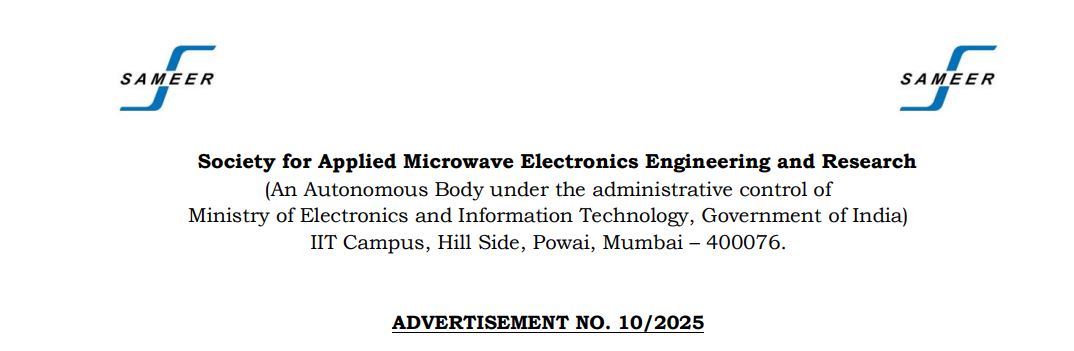 SAMEER Recruitment 2025: 36 Posts