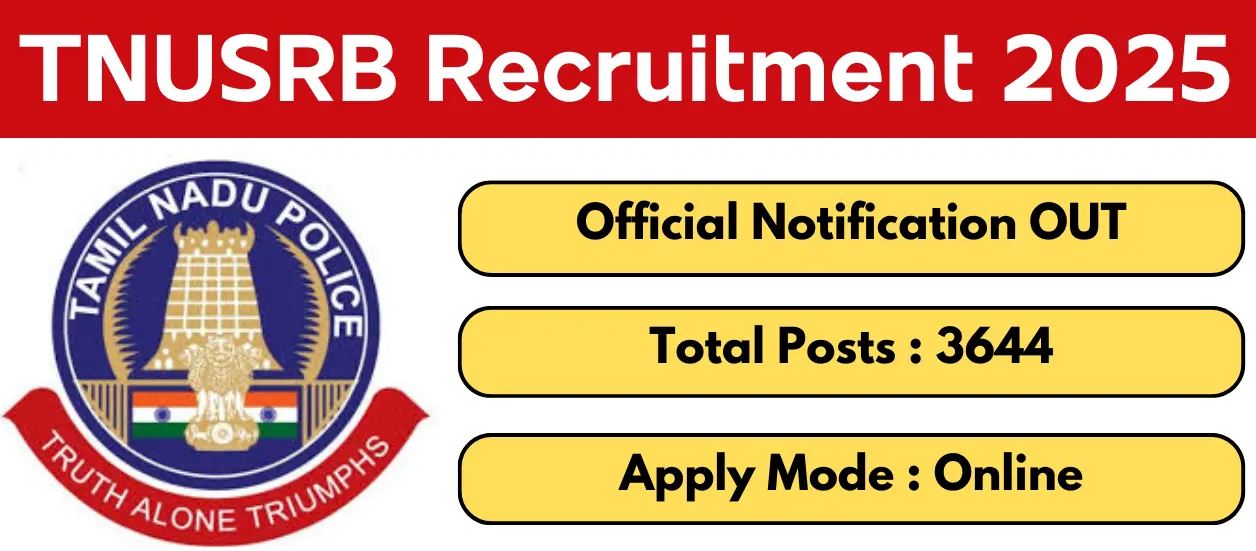 TNUSRB Recruitment 2025