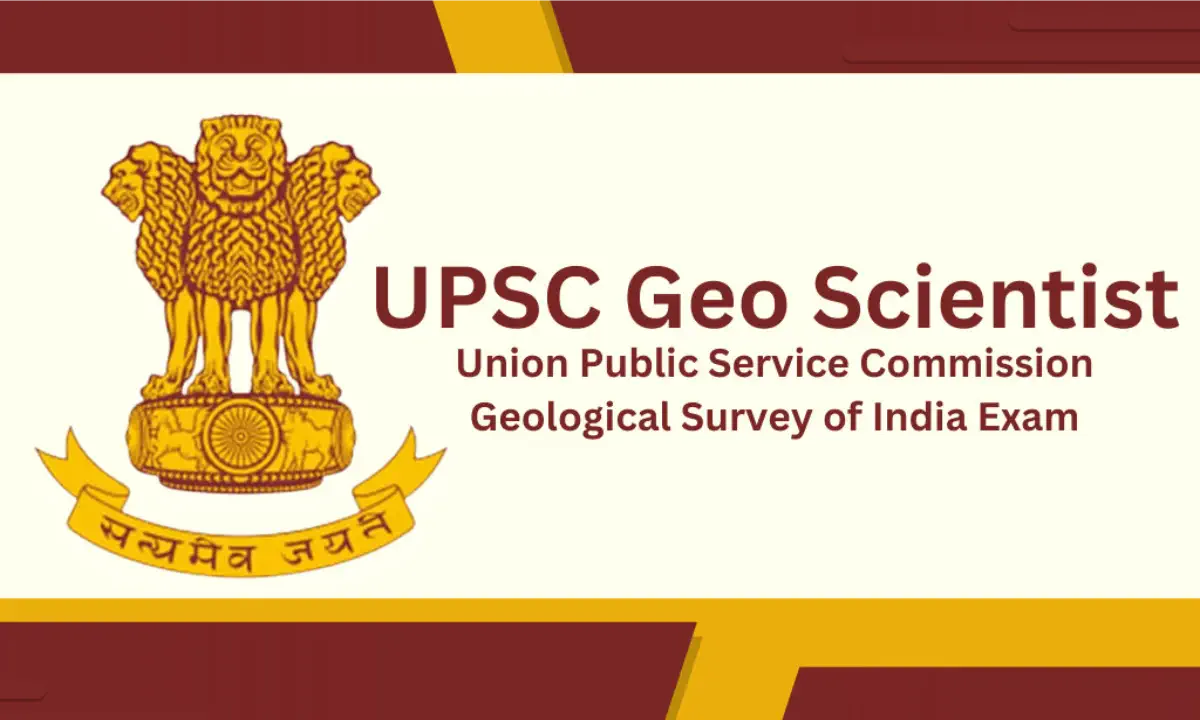 UPSC Combined Geo-Scientist Examination 2026 Notification